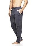 Gaiam Men's Restorative Fleece Yoga Pants - Performance Running & Workout Sweatpants - Ebony Heather Restorative, Medium