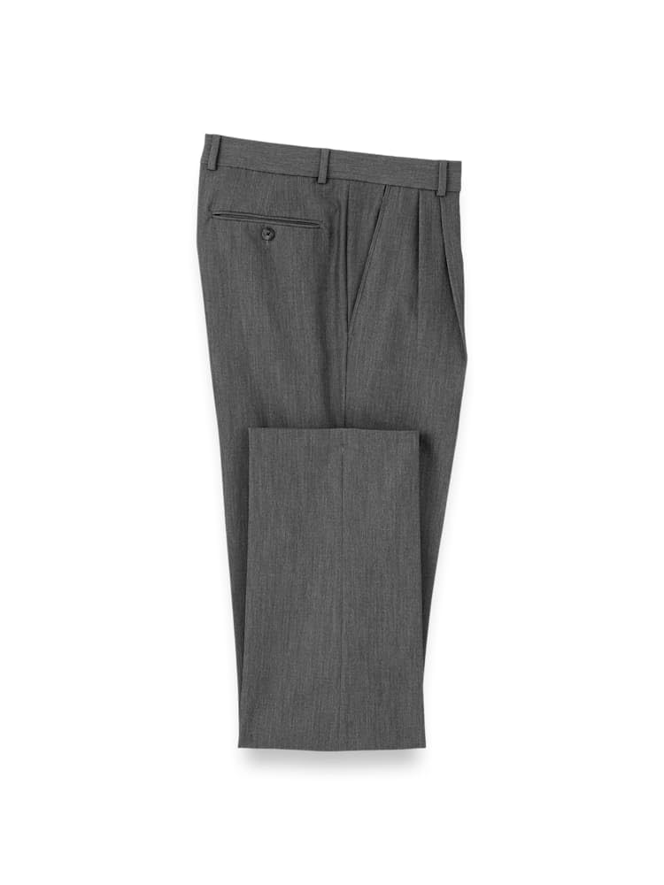 Paul Fredrick Men's Comfort Stretch Travel Pleated Pants