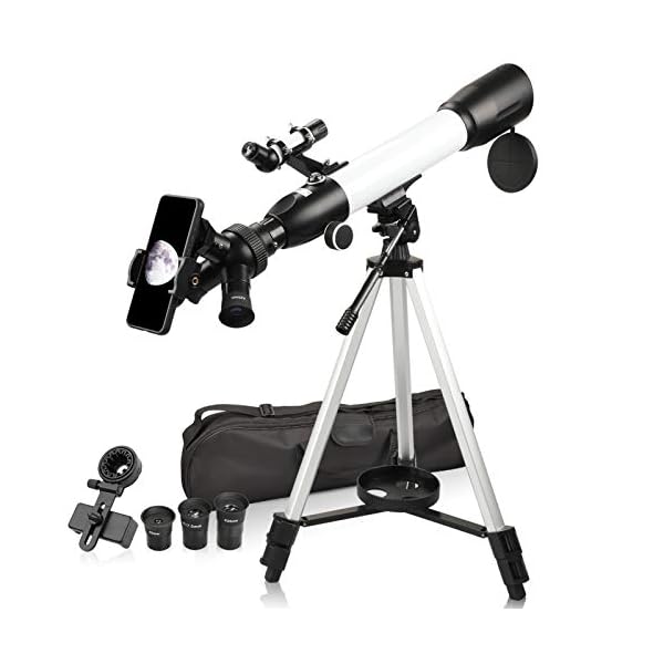 Astronomie Teleskop für Erwachsene und Anfänger, 20x-167x hohe Leistung, mit Handy-Halterung, 3X Barlowlinse, K9-K17,5…