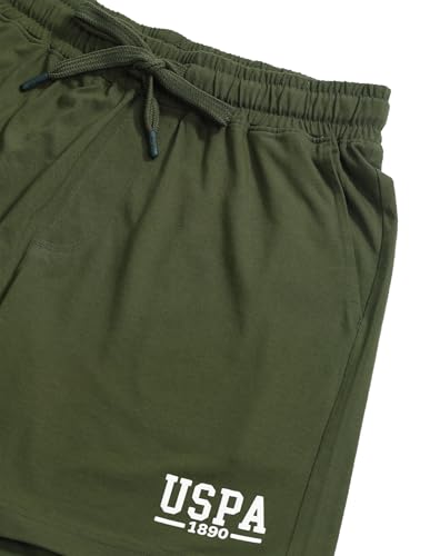 Image of U.S. Polo ASSN. Men's IYBF Solid Logo Knit Lounge Shorts