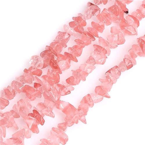 Image of 5-8mm Cherry Quartz Chips Natural Chip Stone Beads for Jewelry Making