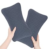 Blublu Park Mini-Kissen zum Schlafen, 11x7 kleines nickerchen Kissen für Kleinkinder, Nacken, Handgelenk, Lendenwirbelsäule und Knie, Haustierkissen (Dunkelblau - 2 Stück)