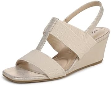 LifeStride Women's Sweet Wedge Sandal Platino Gold 10 M