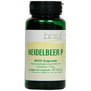 Bios Heidelbeer P, 100 Kapseln, 1er Pack (1 x 49 g)