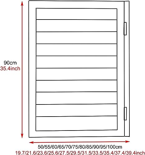 Porte de jardin en bois blanc battante 55x90cm avec charnières - 7