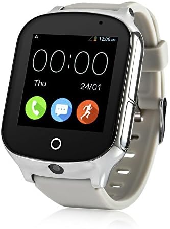 3G WiFi Phone Call GPS Smart Watch, Laxcido Real-time Tracking SOS GPS Tracker Watch, Geo-Fence GPS Watch Touch Screen Camera Step Counter GPS Watch SOS Alarm Anti-Lost GPS Watch