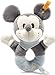 Produktbild Steiff Disney Mickey Mouse Greifring mit Rassel - 13 cm - Kuscheltier für Babys - weich & waschbar - grau/blau/weiß (290046)