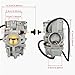 KICRY YFM350 Carburetor Carb Compatible with Yamaha YFM350 Moto-4 1987-1990 1992-1995,1987-2004 Warrior 350,1987-1998 Big Bear 350,1996-1998 Kodiak 400 YFM400 (YFM350)
