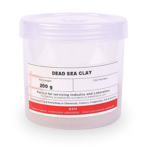 BRM Herbals Dead Sea Mud Clay Powder – 200 Grams For Facemask, DIY Beauty Products, Make Up, Cosmetics, Soap Making & Personal Care For Face, Hair, Body BRM Herbals Dead Sea Mud Clay Powder – 200 Grams For Facemask, DIY Beauty Products, Make Up, Cosmetics, Soap Making & Personal Care For Face, Hair, Body