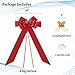 Big Car Bow - 30 Inch Giant Red Bow for Cars, Presents, Christmas, Birthdays, Graduations, Mother's Day, Wedding，Anniversary，Thanksgiving & Parties.(1 Pack)
