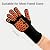 East Oak BBQ Gloves, 1472? Heat Resistant Gloves, Silicone Non-Slip Grill Gloves for Smoker, Fire Pits, Barbecue, Cooking, Black
