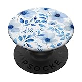 Aquarell weiße blaue Blumen