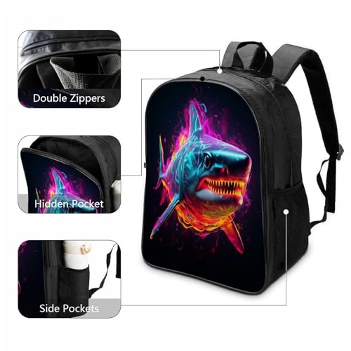 Mochila escolar de tiburón 3D como regalo para niños 3