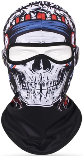 Image of Skull Neck Gaiter Mask Balaclava for Men & Women Motorcycle Riding Fishing Cycling Sports