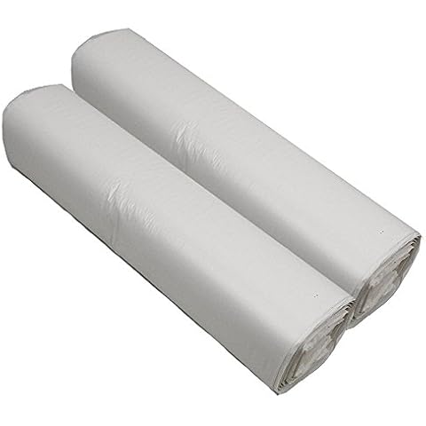 40L White Swing Bin Liners/Bags - 200 refuse sacks - White Cover