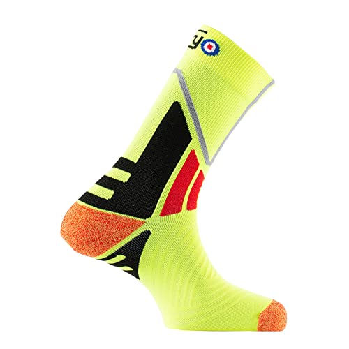 Thyo - Mi-chaussettes sport en polyamide 'RUN ADDICT' - couleur - Jaune - Pointure - 44-46