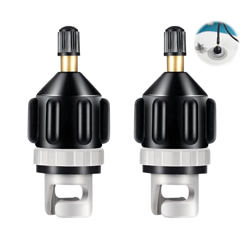2 Piezas Adaptador de Válvula, Adaptador de Bomba SUP Inflable Adaptador Hinchador Paddle Surf Paddle Surf Inflador Accesorios para Tabla de Sup Botes Inflables Kayaks Colchón de Aire Paddle Board