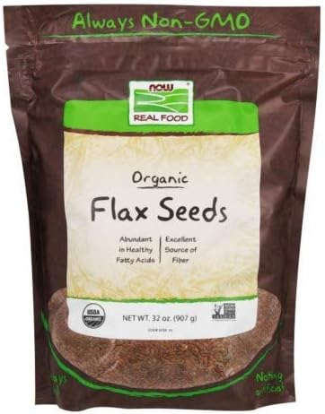 Flax Seeds, Brown, Organic 2 lbs ( Multi-Pack)