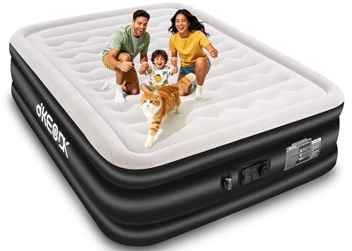 dkesdk Air Mattress Queen with Built in Pump,Comfortable...