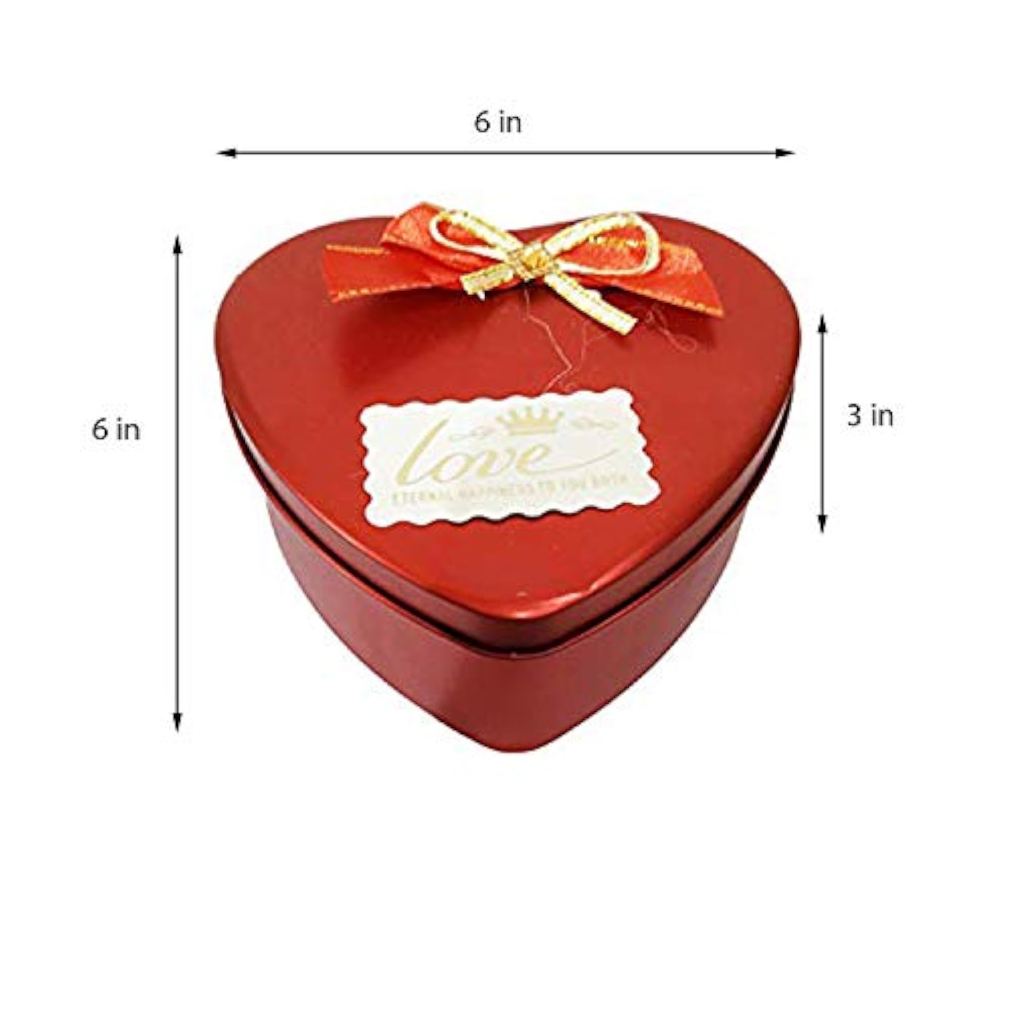 Unique Heart Shape Metal Box with Teddy and Roses