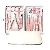 materiales para manicura y pedicura 👣【Totalmente funcional】 La función de la mayoría de los juegos de manicura se centra en cortar las uñas. Nuestro conjunto tiene una variedad de funciones, que incluyen cuidado de manos, cuidado de pies y tratamiento facial.