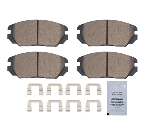 Image of HUSCH D1125 Front Ceramic Brake Pads Kit Fit For Cadillac ELR 2014, For Hyundai Azera 2006-2011, For Sonata 2006-2010