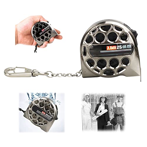 Cinta métrica retráctil de acero inoxidable 7.5 m x 25 mm