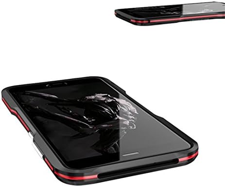 Two-color sharp knife Aluminium Alloy Metal Bumper Protective Cases Aluminum Armor Frames Case For Huawei P10 (Black+Red)