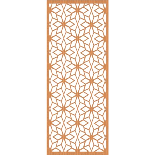 Image of Lake Decorative Pierced Fretwork Wood Wall Panels, 31 3 /8 inchW x 79 3 /8 inchH x 1 /4 inchT, Cherry