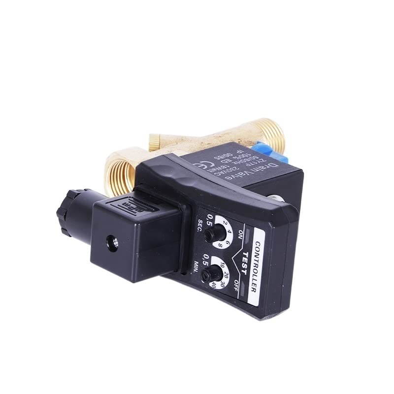 Válvula de Drenaje automático 1/2 DN15, compresor de Aire, Interruptor de retardo, Controlador de válvula electromagnética, CA 220 V, 110 V, CC 24 V, 12 V(OPT-AC220V DN25)