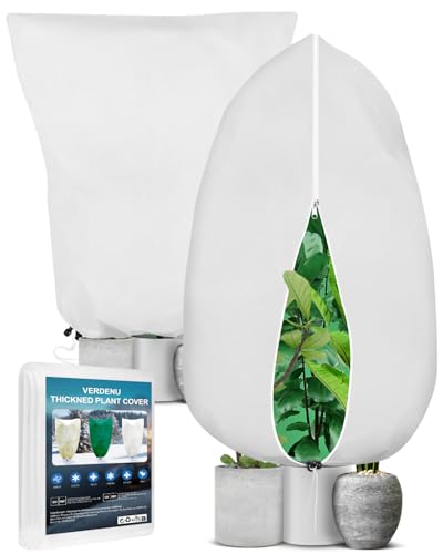 Verdenu 2pcs Voile Hivernage Plante Exterieur, 120 * 180cm Housse Hivernage Plante Exterieur,...