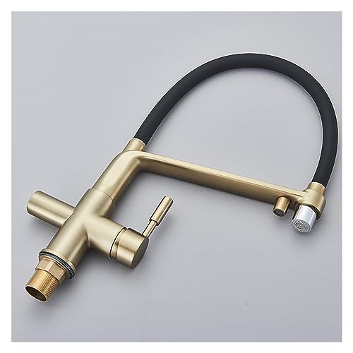 Robinet de cuisine en or brossé mitigeur de purification durable - 5