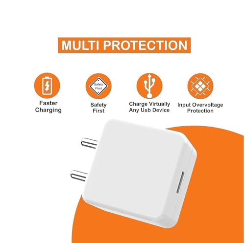 Image of 30W Fast USB-C PD Charger with Quick Charge C to C Cable Compatible with OnePlus 3 to 9 Series and Nord - Power Delivery Adapter & Cable