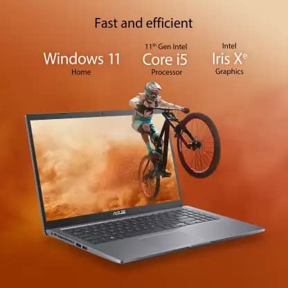 Image of ASUS Vivobook 15 Touch Core i5 11th Gen - (8 GB /512 GB SSD /Windows 11 Home) X515EA-EZ501WS Thin and Light Laptop (15.6 inch, Slate Grey, 1.80 kg, with MS Office