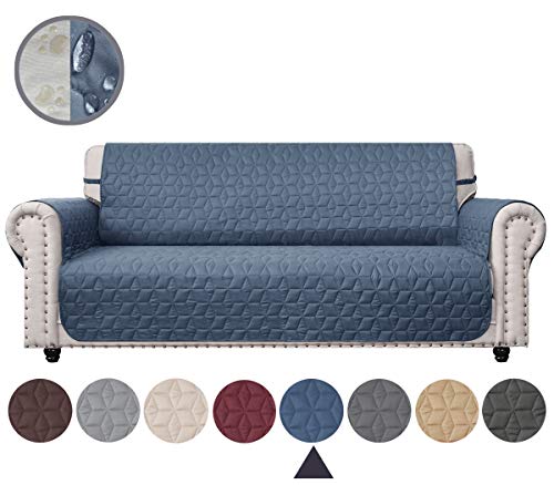 Ameritex Sofa Cover Waterproof 100% Nonslip Quilted Furniture Protector Slipcover for Dogs, Children