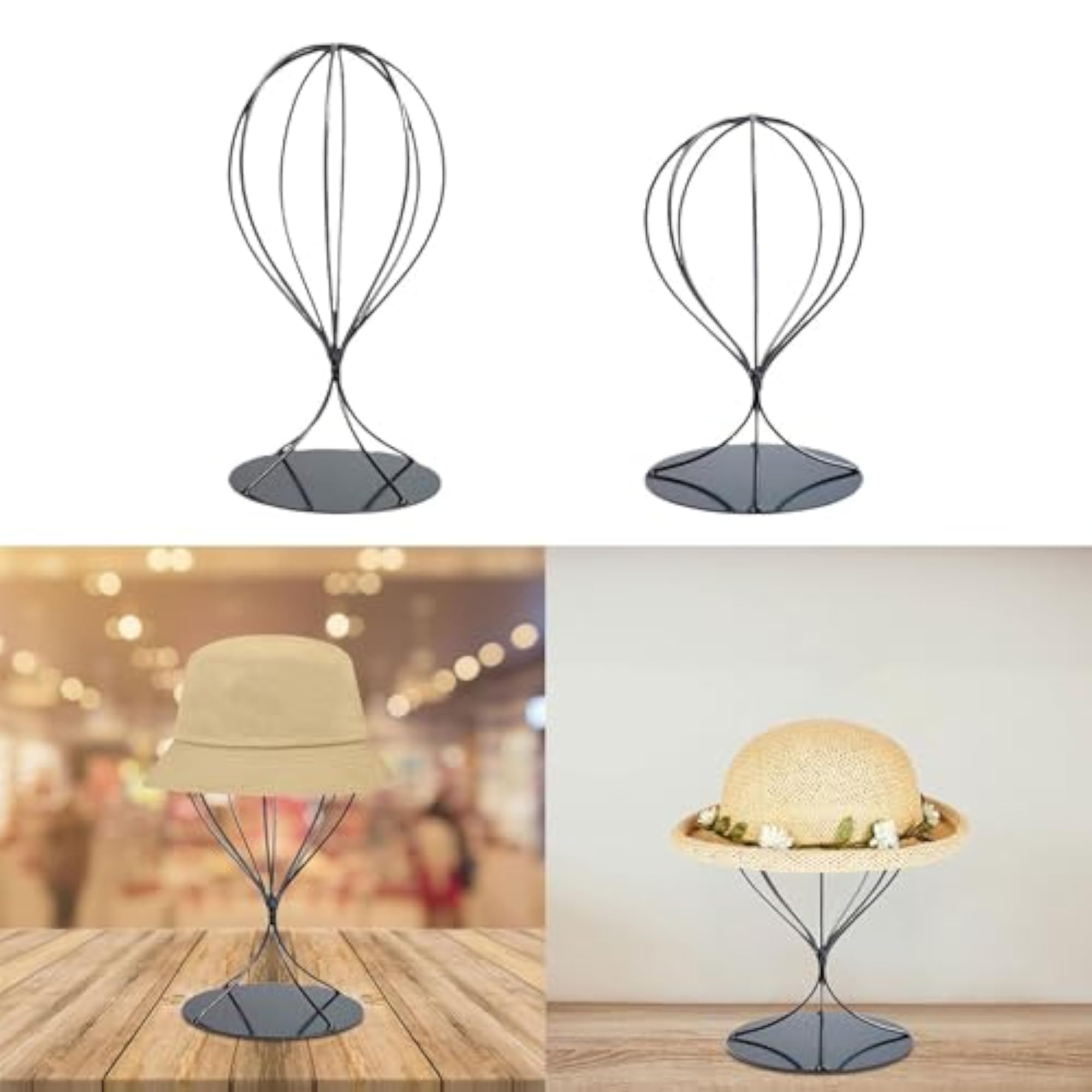Hat Display Rack with Stable Base, Home Decoration