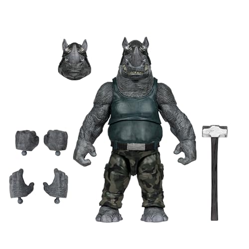 McFarlane Toys- Teenage Mutant Ninja Turtles (Page Punchers) Rocksteady 5in Action Figure with Comic