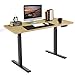 Produktbild DCHOUSE höhenverstellbarer Schreibtisch elektrisch - Bequem und Schmerzfrei von Zuhause Arbeiten - Gaming Tisch (Schwarz Gestell + 115x60 Eiche Tischplatte)