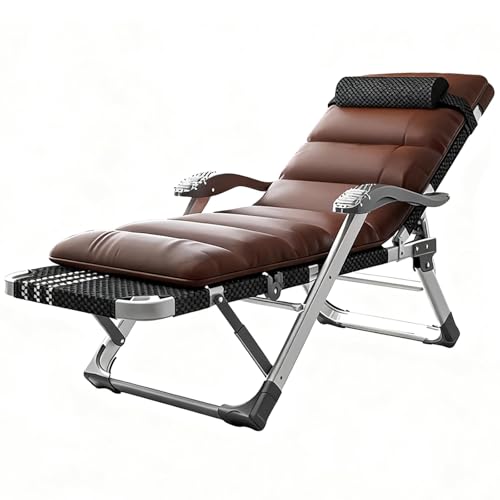 Cuna Plegable con Almohada, Cuna de Camping con Colchón para Adultos, Capacidad Máxima de 290 Kg, Cama Ajustable de 5 Posiciones para Camping, Hogar, Oficina y Viajes.
