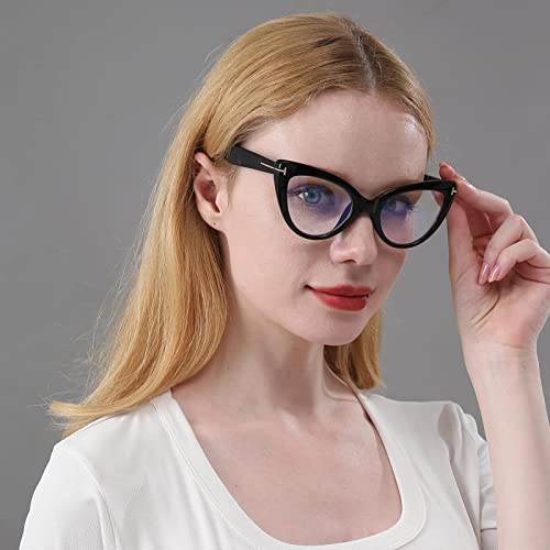 Mmoww Cat Eye Reading Glasses Fashion Cute Reader For Women 4 Pairs 1.5 #TOP5