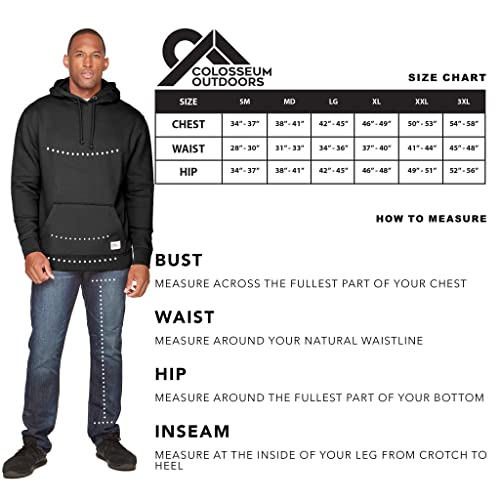 Colosseum Outdoors Men's Brooks Super Heavyweight Workwear Pullover Hoodie (Ash Grey, Large) #TOP5