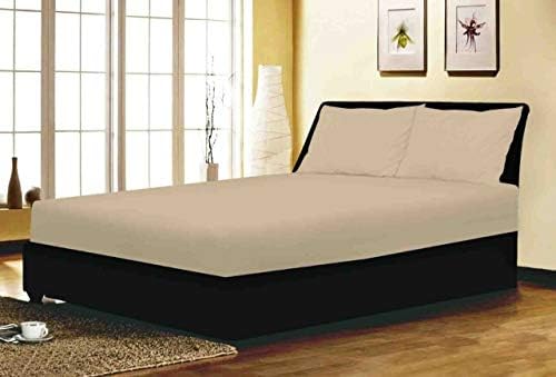 XXR Full Fitted Sheet Bed Sheets 100% Poly Cotton Single Double King Super King Size (Royal Blue, Pillow Case)