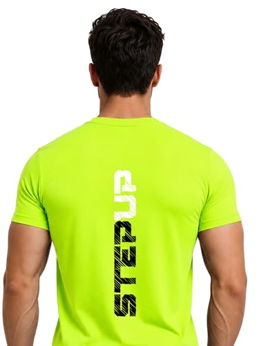 Image of 3Colors Men's Active Polyester T-Shirt | Quick Dry Gym Workout Tee | Stretch Sports Round Neck Running T-Shirt-STEPUP LINE