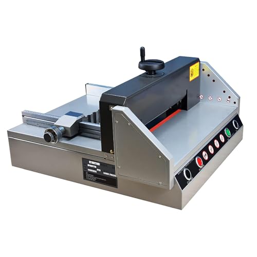 Cortador de papel eléctrico, cortadora de papel resistente con 0-330 mm de ancho y 40 mm de grosor, alta eficiencia para impresión profesional y uso comercial
