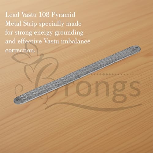 Image of Lead 108 Pyramid Strip |Size- 10.5Inch |Weight - 218gm Approx |Vastu Remedy Tool | Strip with Pyramid Design for Correcting Corner | Home & Spritual Decor | Pack of 1