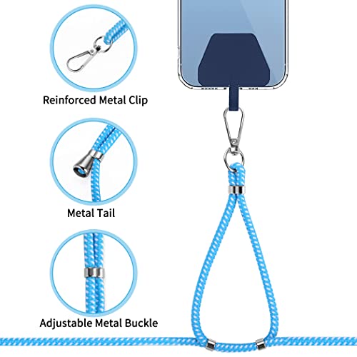 Cell Phone Lanyard 2 Pcs-1 Pcs 30"(Neck Strap×1)+8"(Wrist Strap×1) Black - Photo 94 sur 115