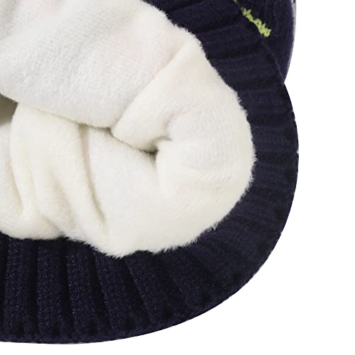 Kids Girls Winter Beanie Hat with Pom Pon Unicorn Fleece Lined Knitted Cap Toddler Little Girls4