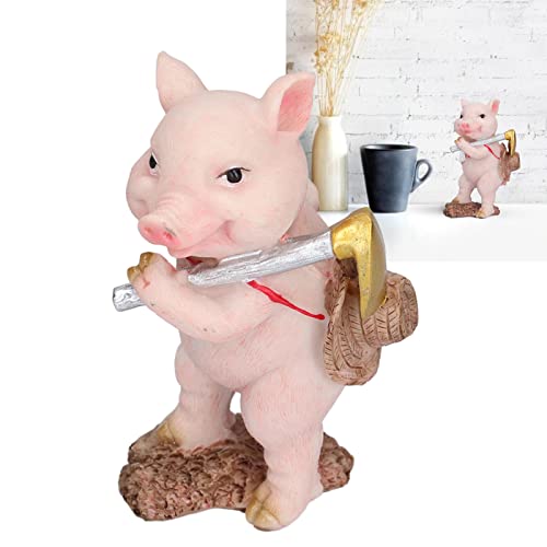 Estátua de jardim bebê porco, estátuas de animais duráveis