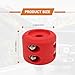 2 Pack Rubber Winch Cable Hook Stopper, Silicone Stopper Protects Synthetic Winch Rope Compatible with Trucks ATV UTV ORV Trailers Sport-Utility Vehicles(Red)