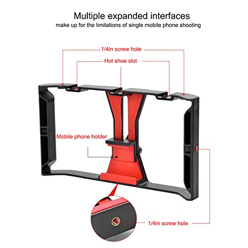 Suporte de gaiola portátil, suporte de plástico para celular, anticorrosão forte para smartphone